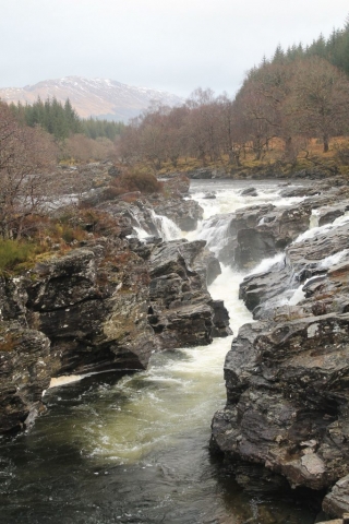 Eas Urchaidh Waterfall on The River Orchy