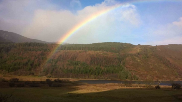 Rainbow above Llyn Crafnant