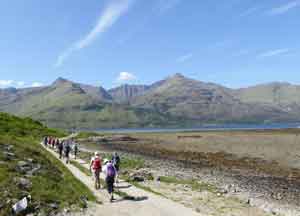 a group of walkers on Knoydart